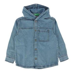 갤러리아_베네통키즈(25S)후드데님셔츠(5PWACQ03X/)