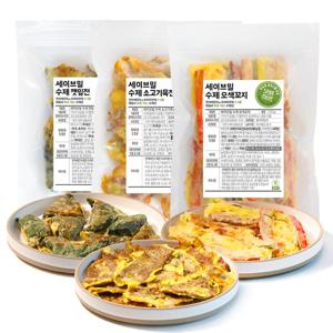 수제전 3종 (오색꼬지 1팩+동태전 1팩+동그랑땡 1팩)