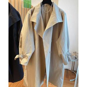 [쿠잉]2컬러 여성 데일리 봄가을 트렌치 코트 자켓 아우터