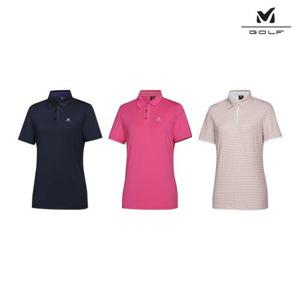 ★텐텐★[밀레골프] 반팔 카라티셔츠 여성 3종세트