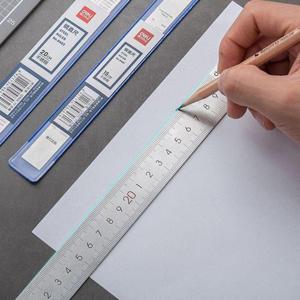 제도쇠자 눈금 제도 설계도면 안휘어지는 스텐직자 30cm (WFKKASB)