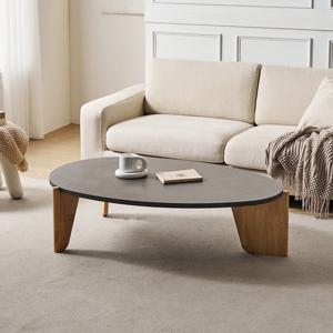 보루네오 마르체 바젤 E0 1200 원목 라운드 거실 소파 테이블 BDF217