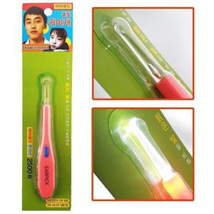 [JH0210S3_52C5]귀이개(건전지포함) LED 귀후비개 귀지