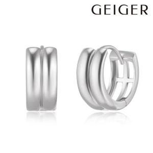 [가이거] [차정화 착용] 투라인 볼륨 실버 귀걸이 GISVEE118