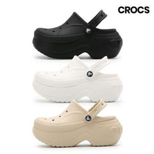 [크록스]벨라 클로그 키높이 플랫폼 샌들 블랙 화이트 본 3종택일