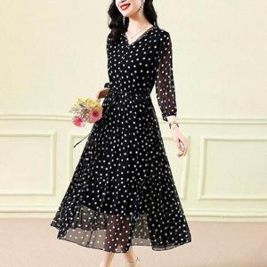 (55~88)안느도트시스루원피스 캐주얼원피스 쉬폰원피스 엄마옷 임산부봄원피스 봄가디건