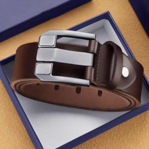 고급 남성용 벨트 가죽 허리띠 버클 포인트 스타일 WFKPZ2P