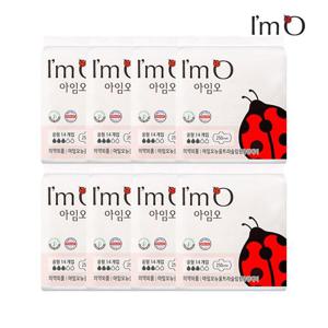 아임오 유기농 순면 생리대 중형 14p x8개 (총 112개)+중형 10p 증정