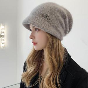 [루즈루나] 아이즈 니트 비니 여성 스키 골프 겨울 모자