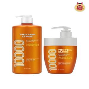 [엘라스틴]엘라스틴 프로틴클리닉 10000 단백질 고영양 샴푸 1000ML x 1개 + 트리트먼트 700ML x 1개