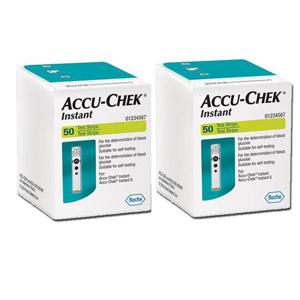 아큐첵인스턴트 혈당시험지 100매 혈당 측정 검사지 당뇨 소모성 재료
