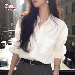 [쉬즈프리티] 코린무드화이트셔츠