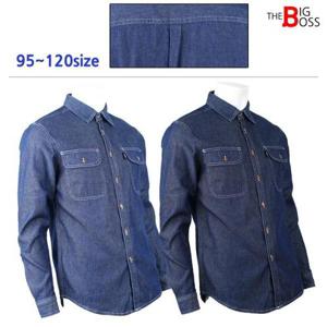 [더빅보스]WD청남방 봄 가을 남자 데님 셔츠
