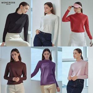[몽크로스]25FW 초특가 기능성 양면 기모 티셔츠 6종, 여성