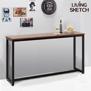 [리빙스케치] 보그 데칼 1800 월넛 바테이블 [착불] 높은 업소용 창가 홈바 테이블