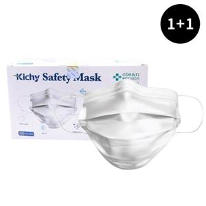 크린앤메이트 4중구조 키치 일회용 마스크 100매입