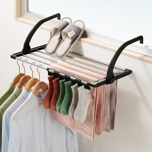 무타공 창틀 빨래 건조대 벽걸이 건조대 창문 창문건 (WFHT70O)