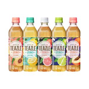 [웅진식품] 티즐 피치우롱티/유자그린티/자몽블랙티/피치얼그레이/라임민트티 500ml 20펫
