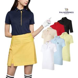 여성 여름 골프웨어 골프 상의 카라티 반팔 티셔츠 L030523W080