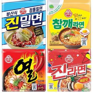 [오뚜기]오뚜기라면세트 열라면5입+진밀면4입+참깨라면4입+진라면매운맛5입 (47581111)