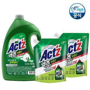 [빨래고민 해결] 액츠 퍼펙트 세탁세제 3.3L + 2.2Lx2 / 일반드럼겸용