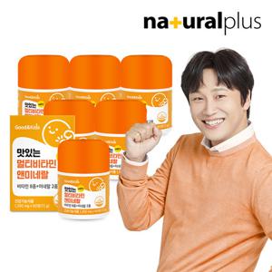 [내츄럴플러스] 굿앤키즈 맛있는 멀티비타민앤미네랄(츄어블/레몬맛) 6병/12개월분