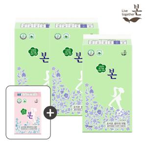 유기농본 생리대 대형 24P 3팩+라이너 1팩