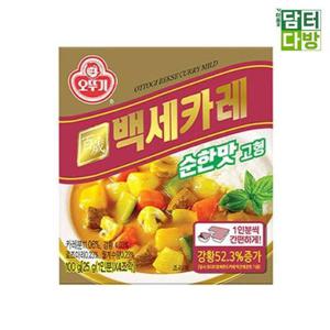 [JHQRC37C_52ED]고형카레 백세카레 고형 순한맛 x 100g 3개