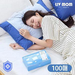 리브맘 알러지케어 뽑아쓰는 숙면터치 일회용 베개커버 100매
