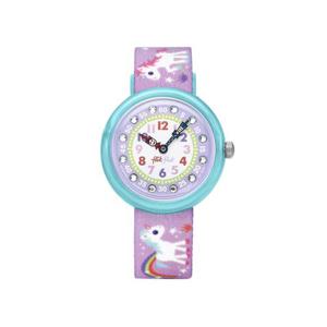 플릭플락 FBNP033 SUNNY HOURS MAGICAL UNICORNS 아동 나토시계