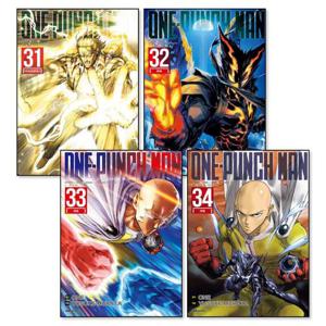 [제이북스]원펀맨 31-34 권 만화 책 세트 (전4권)  One Punch Man