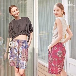 퀸즈맥시 쿨원단 썸머 반바지 홈웨어 잠옷바지 냉장고바지 파자마 자체제작