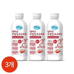 갤러리아_덴마크 드링킹 요구르트 딸기 750ml x 3개