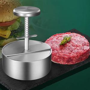 패티프레스 스테인리스 떡갈비틀 둥근 햄버거 8cm 패티 그릴 다진 고기 성형기 P638