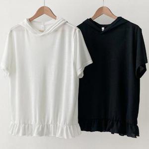 빅사이즈반팔티 U261L507 코스모소프트린넨후드티 GO