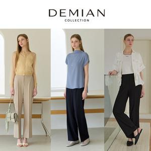 [방송에서만][데미안(DEMIAN)] 26SS 뉴 클래식 모노크롬 원턱 팬츠 3종