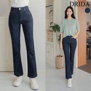 드리다 여자 봄 논페이드 부츠컷 생지 밴딩 빅사이즈 데님 청바지 40-50대 미시 엄마옷 캐주얼 등원 출근