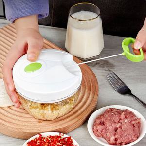수동 믹서기 야채 마늘 다지기 이유식 으깨기 채소 양파 고기 만능 줄잡아당기는 야채다지기 L215