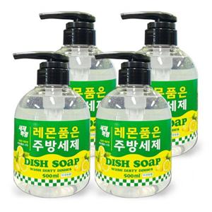 세제혁명 레몬 품은 주방세제 500ml 4개