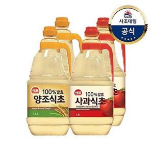 [사조 대림]해표 양조식초 1.8L x2개 +사과식초 1.8L x2개