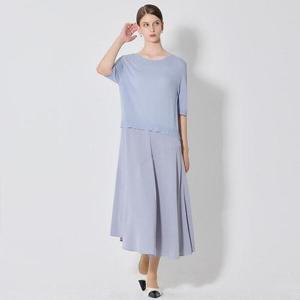 [오조크][오조크(OZOC)] 사틴소재믹스 니트원피스 (택가격 129000원)