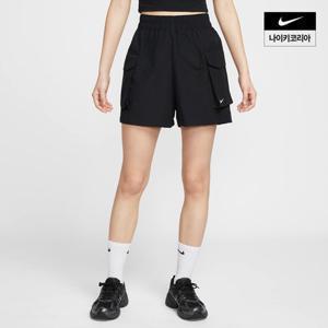 나이키 여성 나이키 에센셜 우븐 하이웨이스트 5인치 카고 쇼츠 HM6983-010