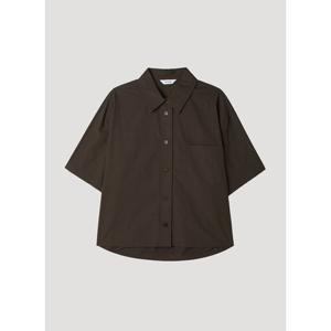 쉬즈미스 코튼 패치 포켓 반팔 셔츠 (SWWSTP22050)