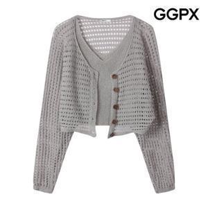 GGPX 베스트 세트 스카시 버튼 가디건 (GQ3ST010F)