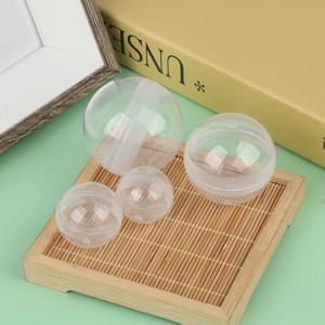 50PCS 지우기 투명 플라스틱 캡슐 장난감 서프라이즈 공 작은 컨테이너 만들기 것들 모델을 열 수 있습니다