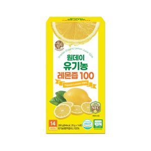 송원 우리차 원데이 유기농 레몬즙 100% (20gx14포)x1박스