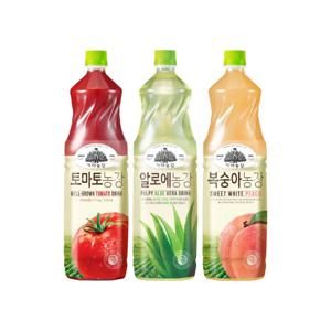 가야농장 주스 1.5L 4개 모음전 토마토/알로에/복숭아