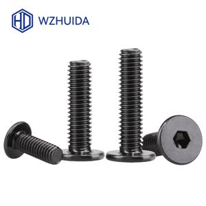 M2 M2.5 M3 M4 M5 M6 M8 검정색 육각 육각형 소켓 초박형 플랫 웨이퍼 알렌 헤드 나사 볼트 A2-70 304 스테인레스 스틸