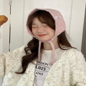 2025년 신상 니트 귀마개 가을 겨울 보온 보호 노고어 타이드 울 귀덮개 다용도 패셔너블 귀덮개