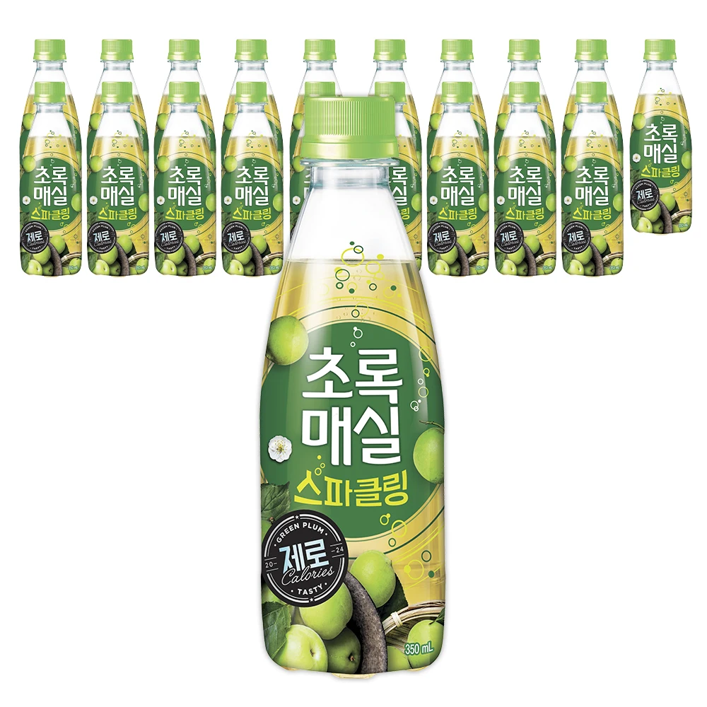 [웅진식품] 초록매실 스파클링 제로 350ml 20개